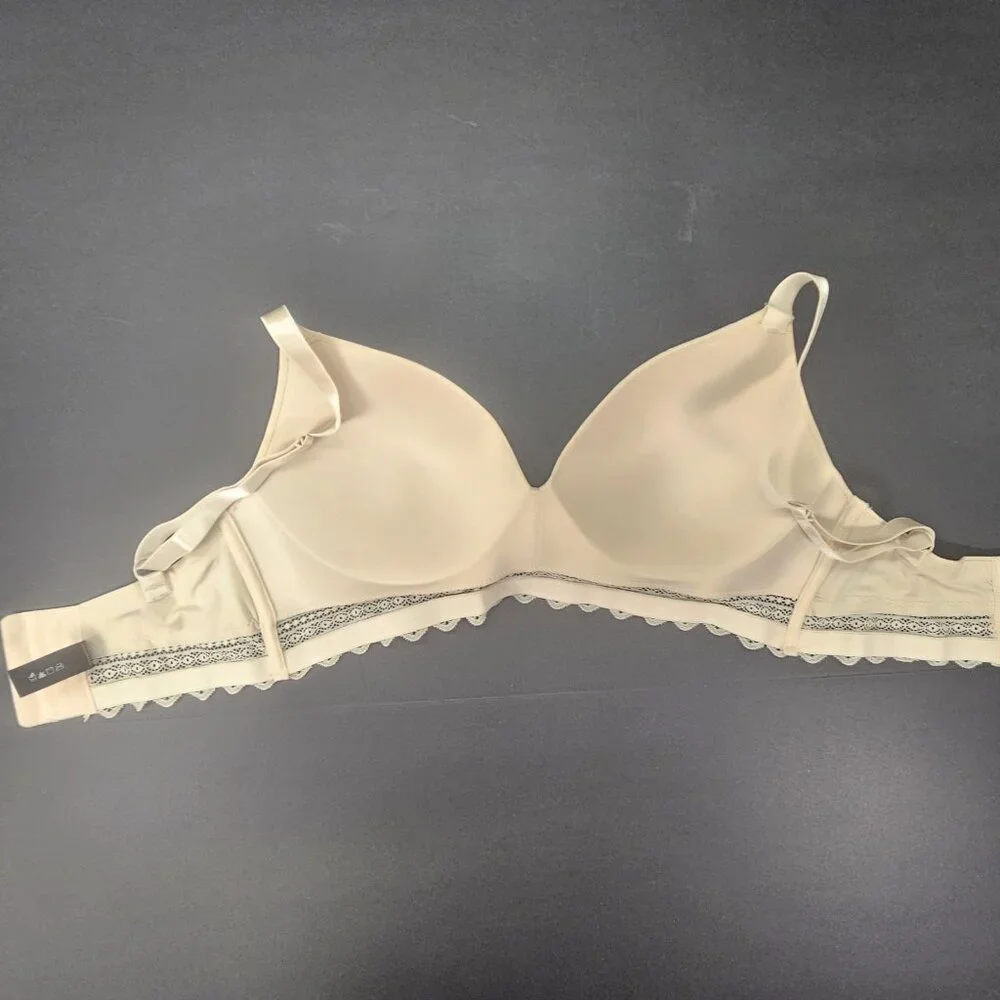 Rene Rofe Sz 36D Women Lingerie Nude Wireless Lightly Padded Contour/T-shirt Bra - Picture 7 of 9